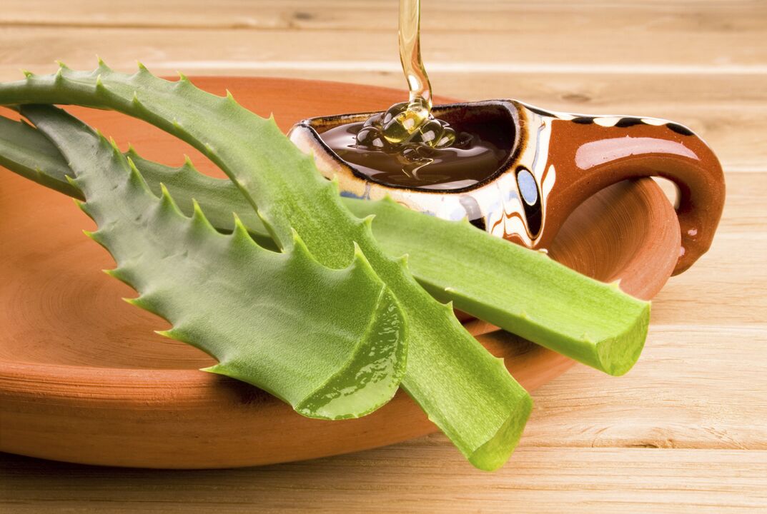 Zume de aloe para aumentar a potencia