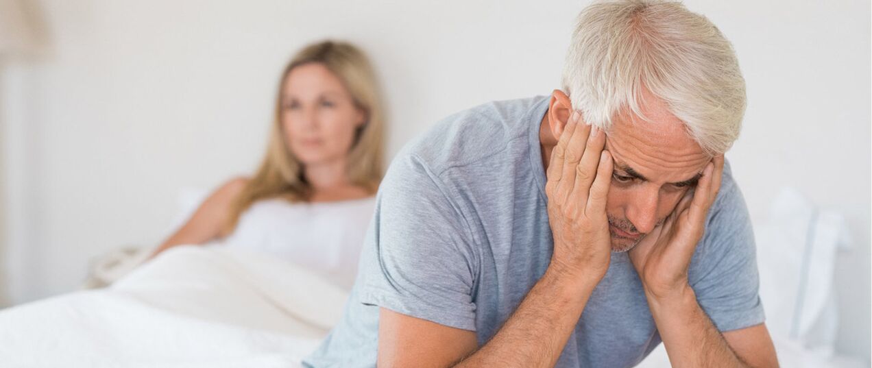 Disfunción eréctil nun home despois de 60 anos